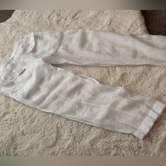 Zara Crisp White Trousers - Picture 3 of 8